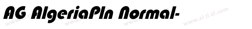 AG AlgeriaPln Normal字体转换